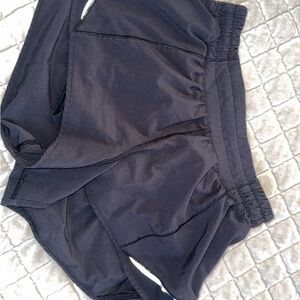 Woman's black lululemon shorts